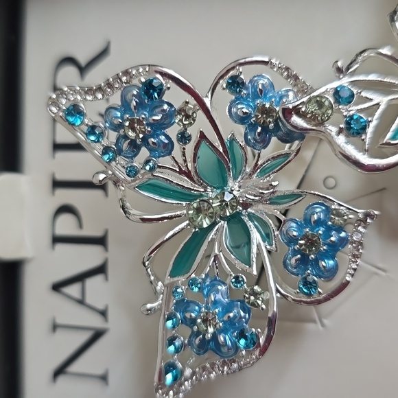 NAPIER BRAND BEAUTIFUL BUTTERFLIES FASHION JEWELRY PIN/ BROOCH - Picture 9 of 9